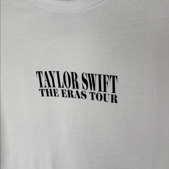 Taylor Swift The Eras Tour White Crewneck With TTPD Official. Size XL. - Picture 3 of 5
